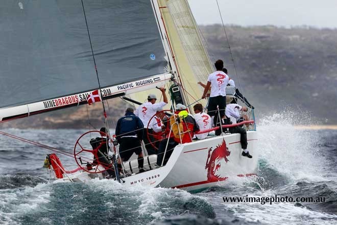 Nine Dragons off the start in the 2013 Pittwater to Coff's Yacht Race  © Howard Wright /IMAGE Professional Photography http://www.imagephoto.com.au